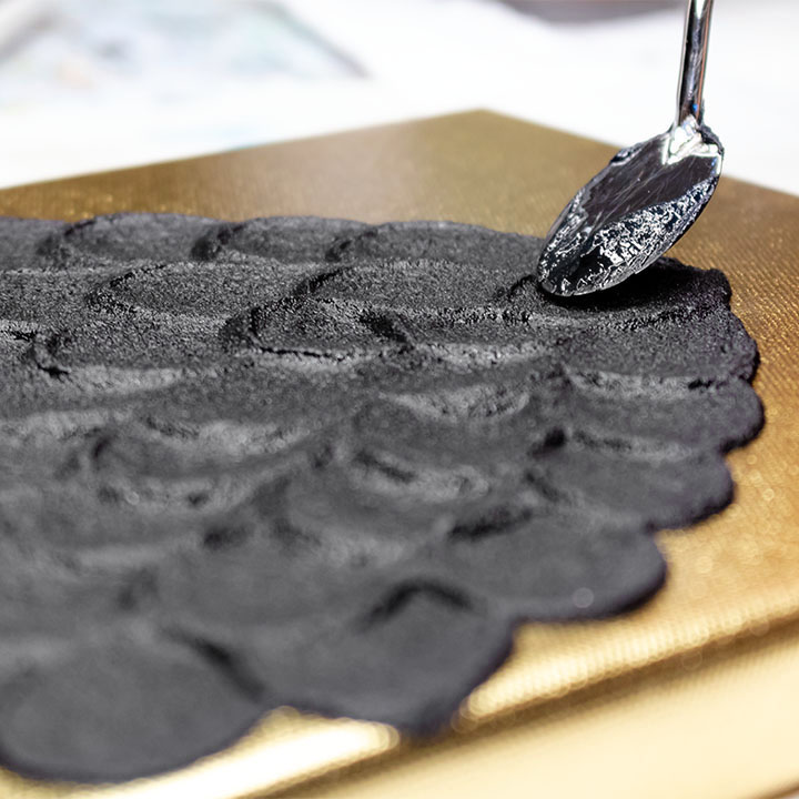 3D pasta per goffratura nera ARTMIE Midnight | sabbia fine di peso diverso