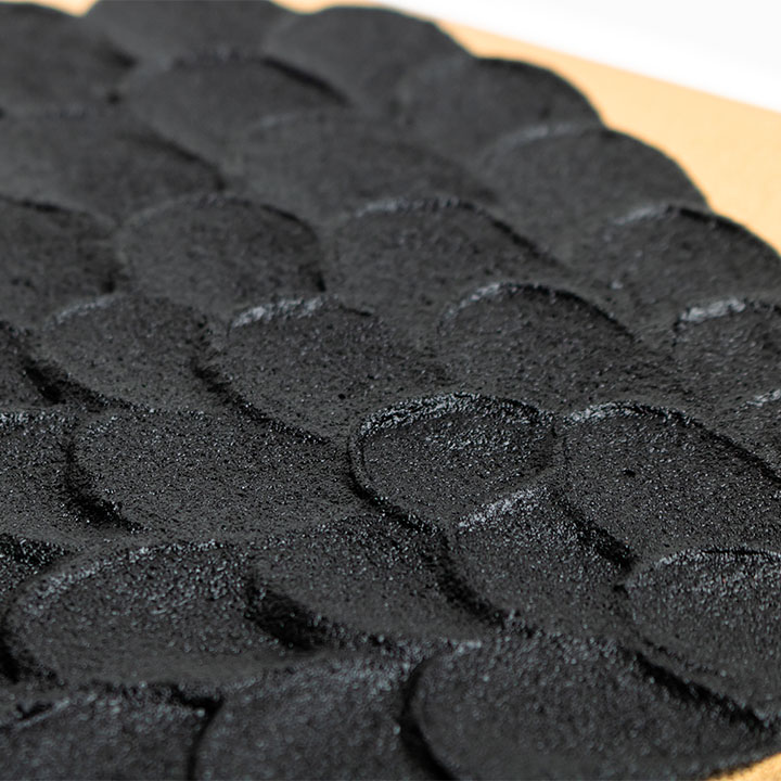 3D pasta per goffratura nera ARTMIE Midnight | sabbia fine di peso diverso