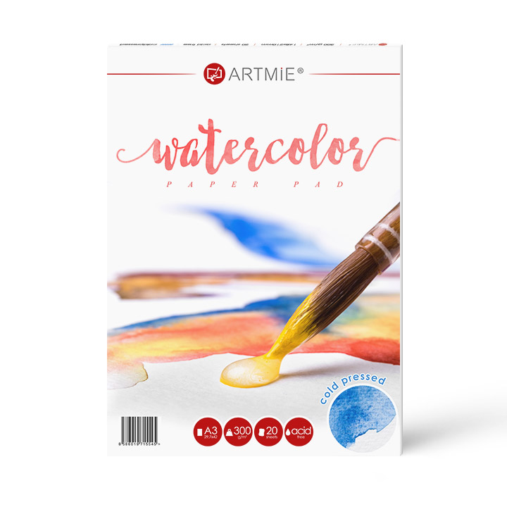 Blocco di carta per acquerello ARTMIE cold press | A3 Blocco di carta per acquerello ARTMIE cold press | A3