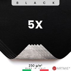 Campioni di tela nera da pittore  ARTMIE - 5 pz. | 14x14 cm