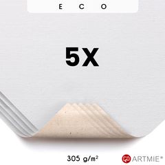 Campioni di tela da pittura ECO  ARTMIE - 5 pz. | 14x14 cm