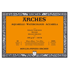 Blocco ARCHES® Aquarelle Watercolour Rough | sceglie formato