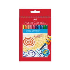 Pastelli a cera in matita Faber Castell Twist 12 pz