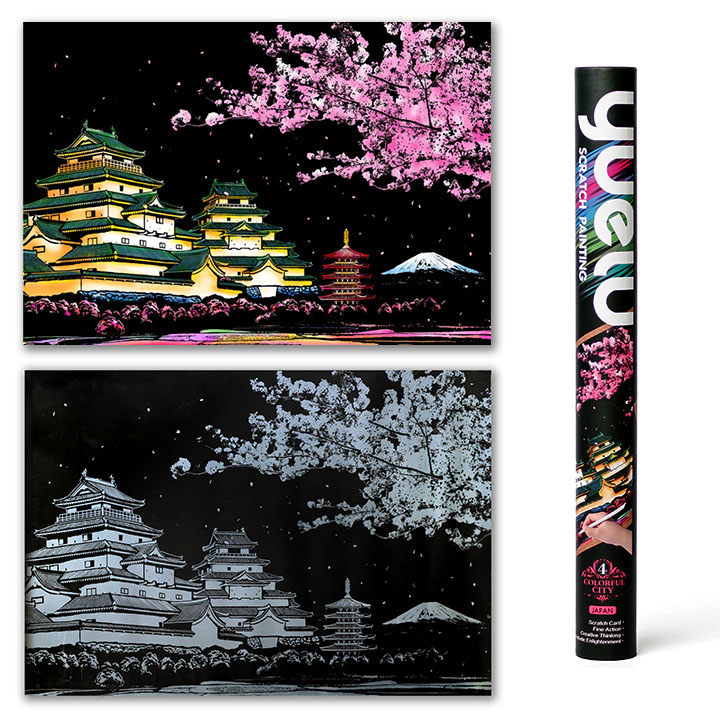 Immagine magica per graffiare  - Japan - 75x52 cm