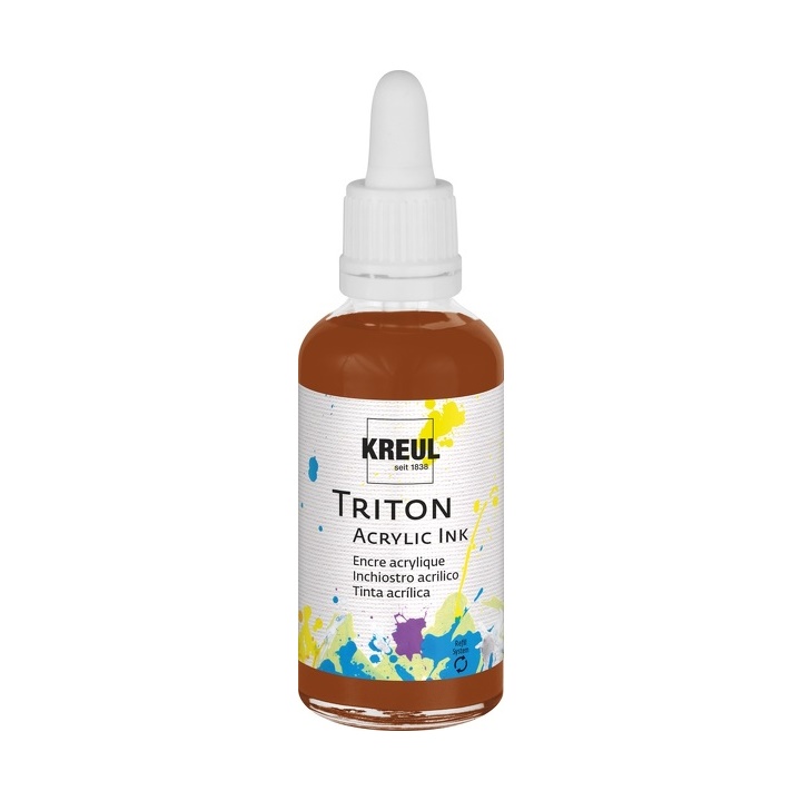 Inchiostro acrilico Triton 40 ml - KREUL | scuro Oxide marrone Inchiostro acrilico Triton 40 ml - KREUL | scuro Oxide marrone