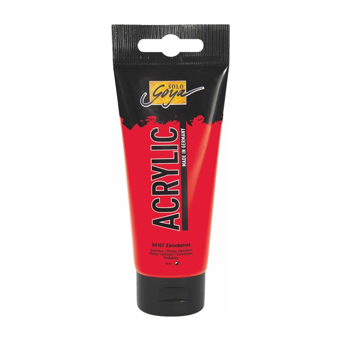 Colore acrilico Solo Goya Acrylic 100 ml | 07 Vermilion Colore acrilico Solo Goya Acrylic 100 ml | 07 Vermilion