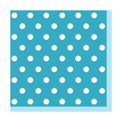 Tovaglioli per decoupage - Blu a puntini - 1 art 