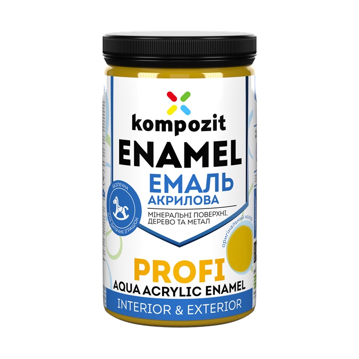 Smalto acrilico  KOMPOZIT PROFI Gloss 0,3 l | Giallo