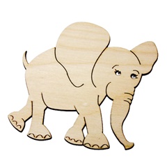 Sottobicchiere /motivo animale: elefante