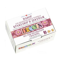 Set dei colori per effetto crackle Decola - 6 pezzi