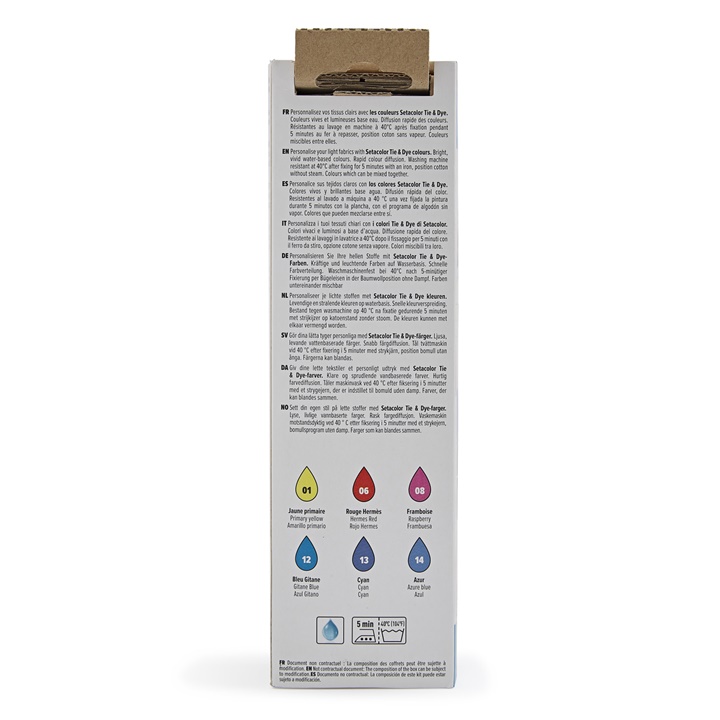 Vernici per tessuti leggeri  Pebeo Setacolor 6 x 20 ml