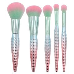 MÓDA MYTHICAL set di pennelli s puzdrom | verde-rosa