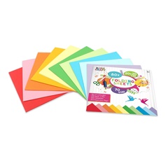 Set di carta colorata | quadrato 20 x 20 cm 80 pz