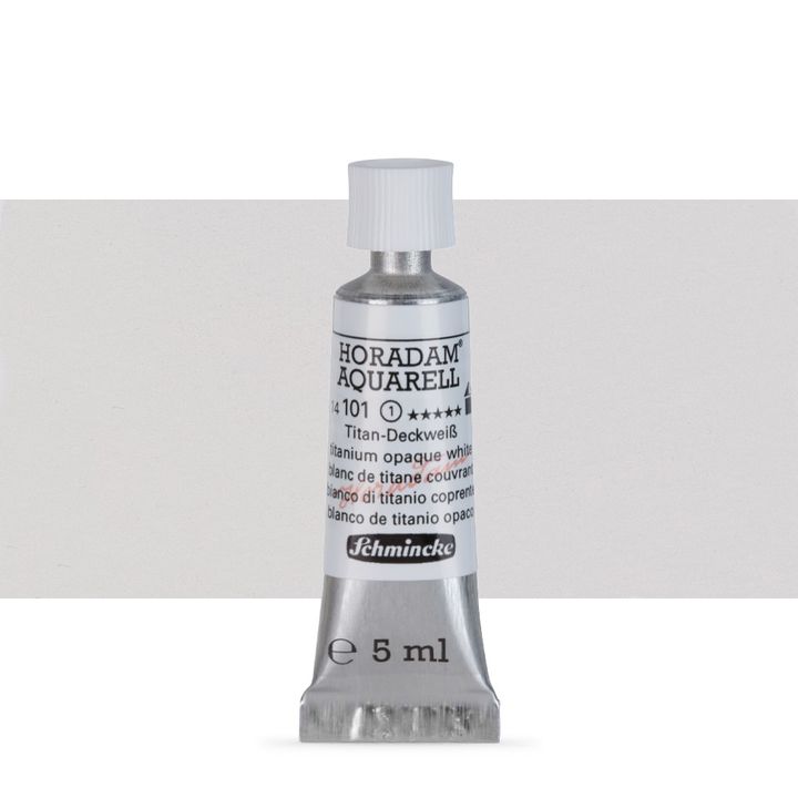 Gli acquerelli in tubetto Schmincke Horadam 5 ml | 101 Titanium Opaque White Gli acquerelli in tubetto Schmincke Horadam 5 ml | 101 Titanium Opaque White