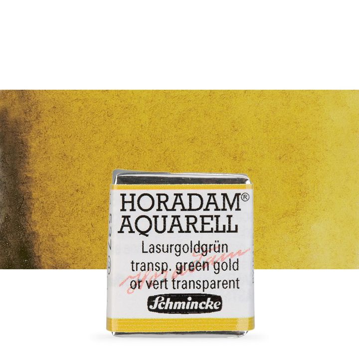 Gli acquerelli mezzo godet Schmincke Horadam | 537 Transparent Green Gold Gli acquerelli mezzo godet Schmincke Horadam | 537 Transparent Green Gold
