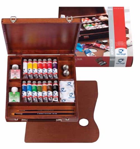 Colori acrilici Van Gogh inspiration box/14x40ml + accessori