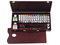 Set dei colori acrilici Rembrandt Professional 15x40ml + accessori