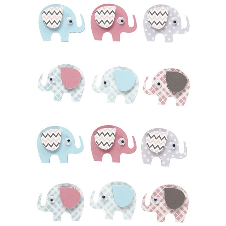 Adesivi decorativi 3D Elefante