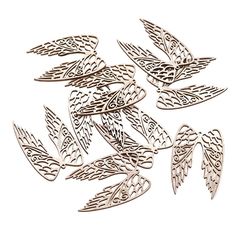 Ali di legno 6 cm / set di 9 pezzi