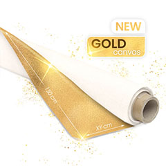 ARTMIE MIDAS tela dorata su rotolo | length 100 cm
