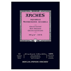 Blocco ARCHES® Aquarelle Watercolour Hot Pressed - 29,7 x 42cm 