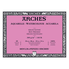 Blocco ARCHES® Aquarelle Watercolour Hot Pressed - 36 x 51 cm