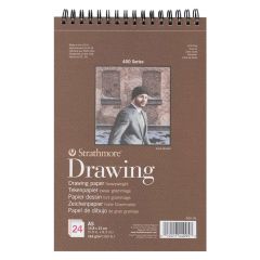 Blocco da disegno a spirale Strathmore 24 fogli | Seleziona la dimensione