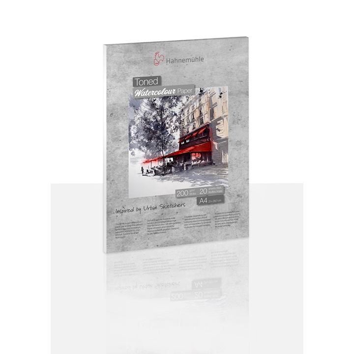 Blocco di acquerello colorato grigio HAHNEMÜHLE | A5