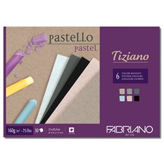 Blocco di carte colorate per pastello FABRIANO Tiziano | dimensioni diverse