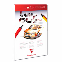 Blocco Layout Pad per disegnare con pennarelli A3 - 70 fogli