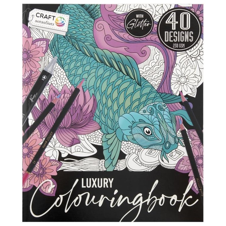 Carta da colorare antistress GLITTER 40 pagine