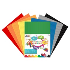 Carta lana colorata A4 - set di 8 pezzi