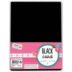 Cartone creativo Craft Sensations A4 Black - 10 fogli