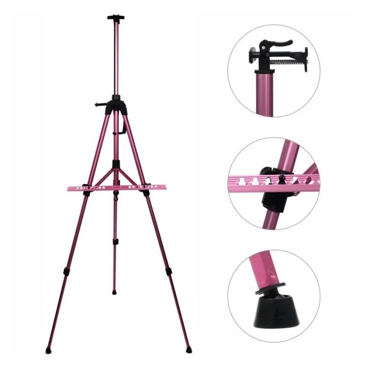 Cavalletto in alluminio D.K. ART & CRAFT - Rosa