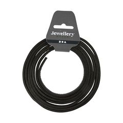 Cinturino in pelle 3 mm x 2 m - Vari colori | Black