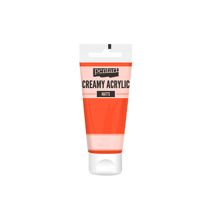 Colore acrilico cremoso opaco Pentart 60 ml Orange Colore acrilico cremoso opaco Pentart 60 ml Orange