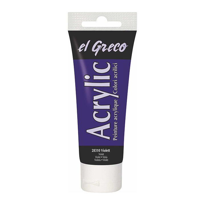 Colore acrilico El Greco 75 ml Violet Colore acrilico El Greco 75 ml Violet