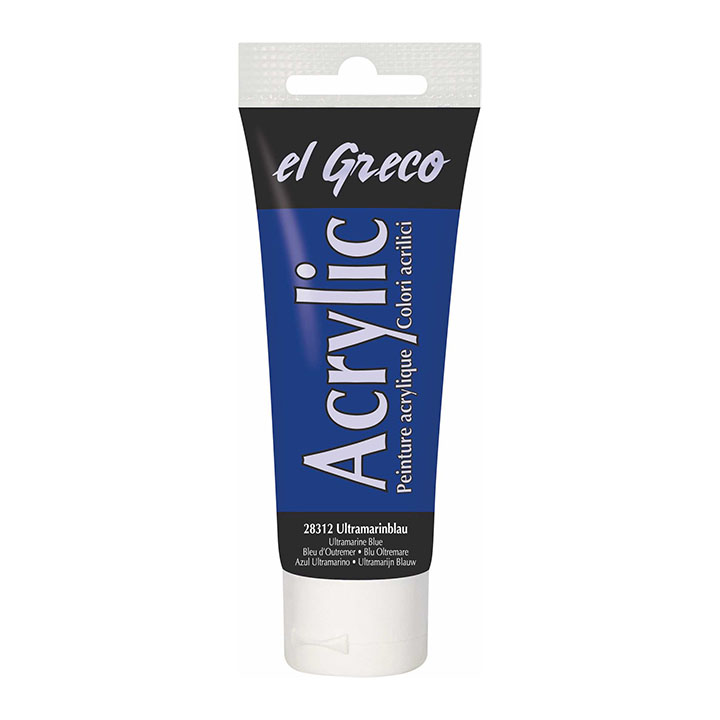 Colore acrilico El Greco 75 ml Ultramarine Blue Colore acrilico El Greco 75 ml Ultramarine Blue