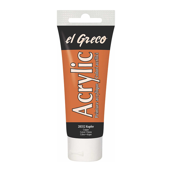 Colore acrilico El Greco 75 ml Copper Colore acrilico El Greco 75 ml Copper
