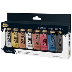 Colore acrilico Solo Goya Effect - conf. 8 x 20 ml