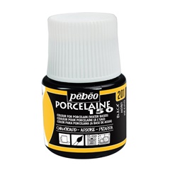 Colore con effetto di lavagna per porcellana Pebeo Porcelain 150 45 ml - nero