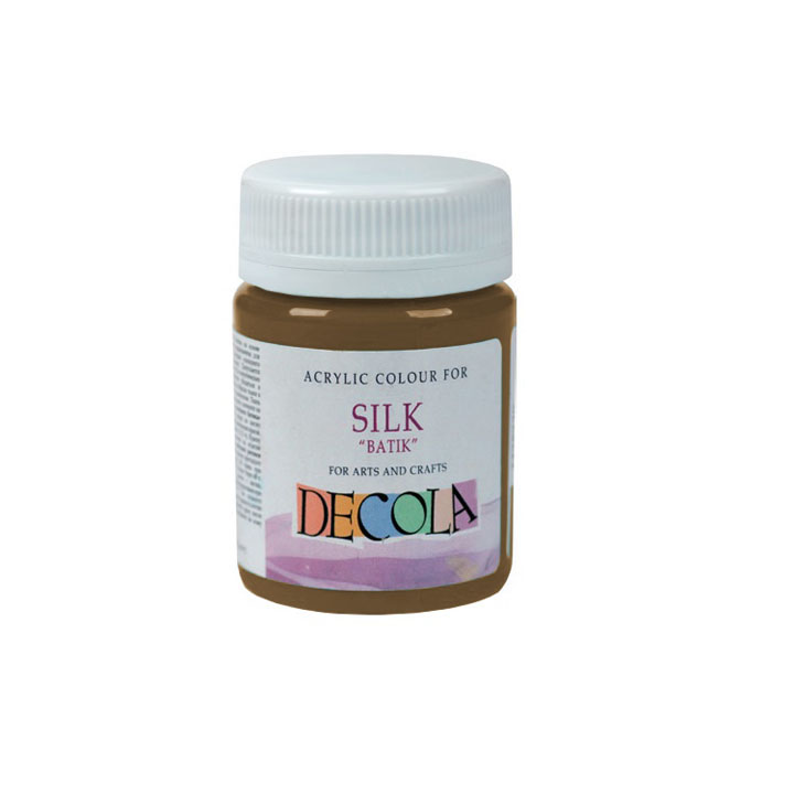 Colori acrilici per seta Decola Batik 50 ml - 419 Brown