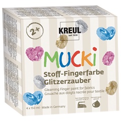 Colori per tessuti applicabili con dita  MUCKI KREUL - Twinkling Magic