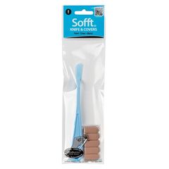 Coltello in plastica Sofft con spugne sostituibili | Varie forme