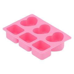 Contenitore per colata di silicone - Quadrati e cuori