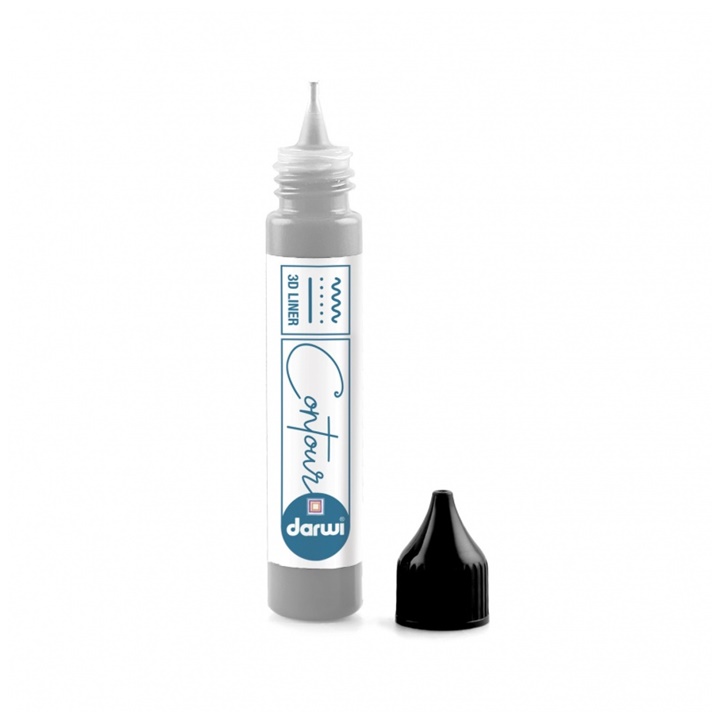 Colori per hobby, DARWI contorno vetro colorato 30 ml, argento, E-shop  per i Vostri accessori per pittura, Consegna GRATIS per gli ordini  superiori ai 75€