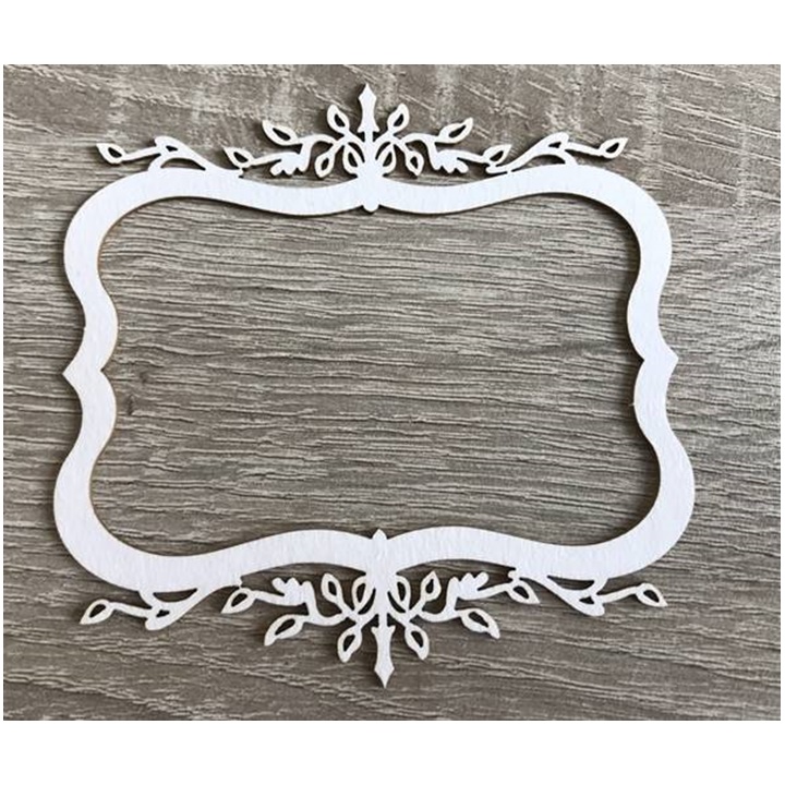 Decorazione in legno - cornice - 1 pz (ornamento in legno)