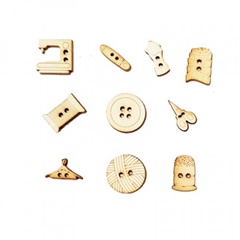 Decorazioni in legno in miniatura: scegli un set