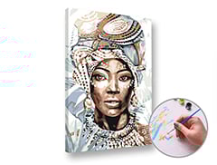 Dipingere con i numeri - Donna africana