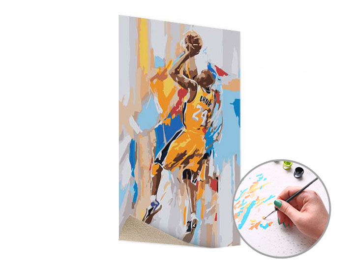 Dipingere con i numeri KOBE BRYANT 24 | senza cornice Dipingere con i numeri KOBE BRYANT 24 | senza cornice